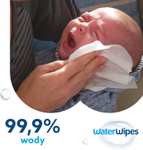 WaterWipes Original ,pozbawione plastiku chusteczki dla niemowląt, 1080 sztuk 18 opakowań, nawilżane w 99,9% wodą,. Cena z Z kodem app40