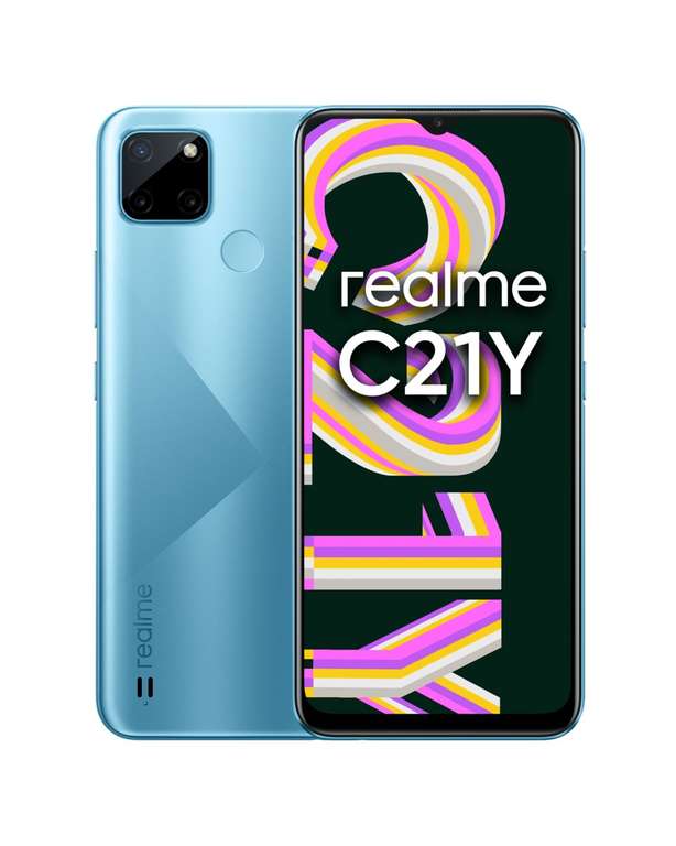 Smartfon REALME C21Y, 4 GB RAM, 64 GB, niebieski