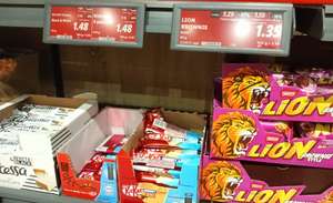 Batony Lion różne rodzaje 1,35; KitKat 1,48