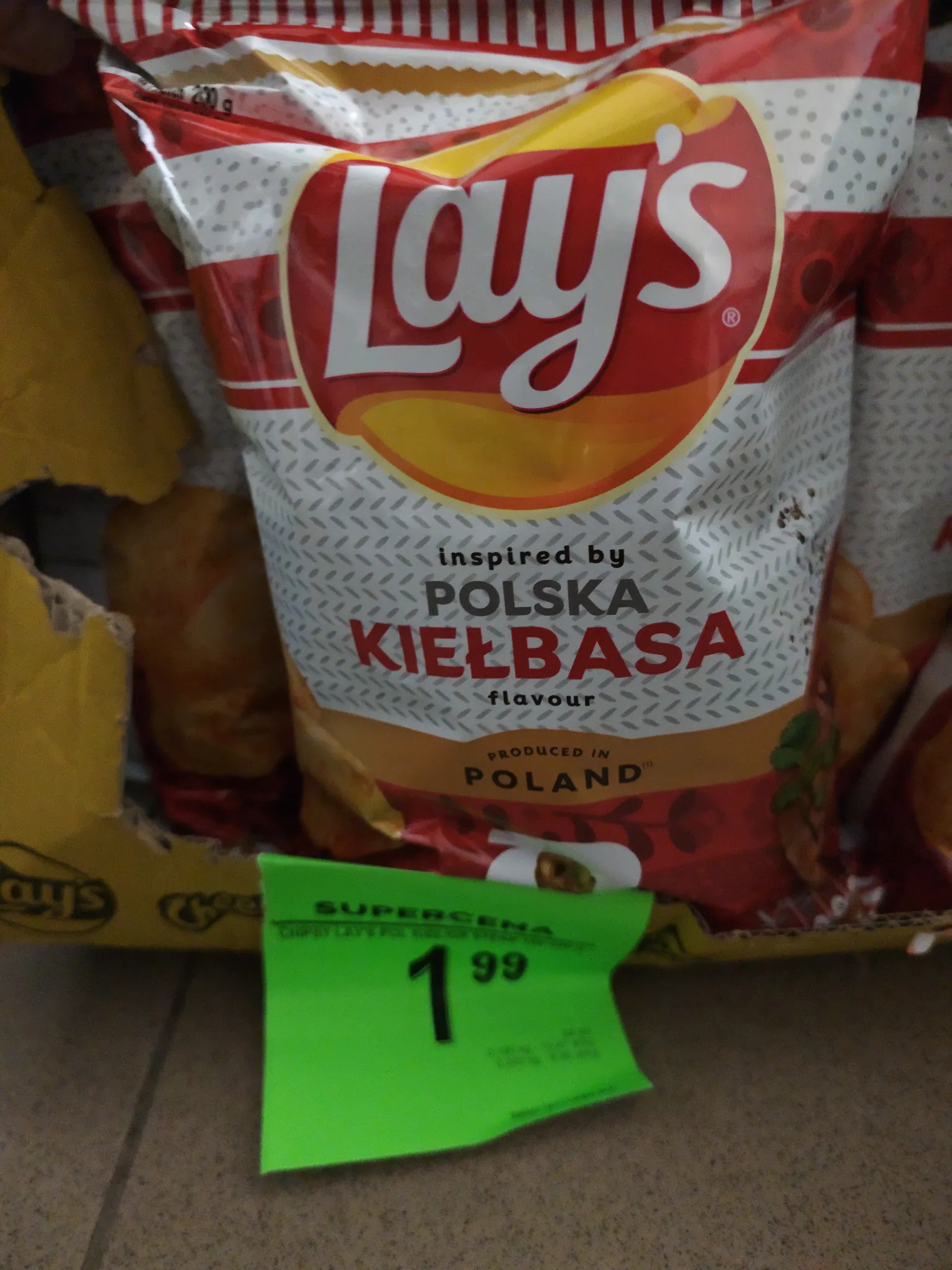 Chipsy Lays Polska Kiełbasa 200g