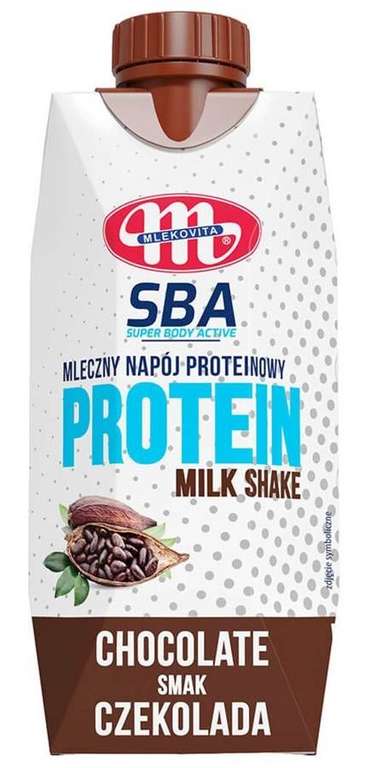 Napój proteinowy czekoladowy Mlekovita SBA 350ml @Biedronka