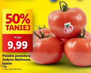 Polskie pomidory malinowe - 9,99 zł za kg @Lidl