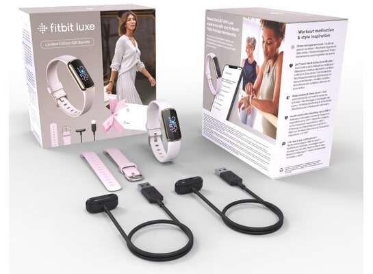 SmartBand FITBIT Luxe (AMOLE, koperta ze stali nierdzewnej, 20 trybów ćwiczeń) + dodatkowa opaska gratis @ Media Markt