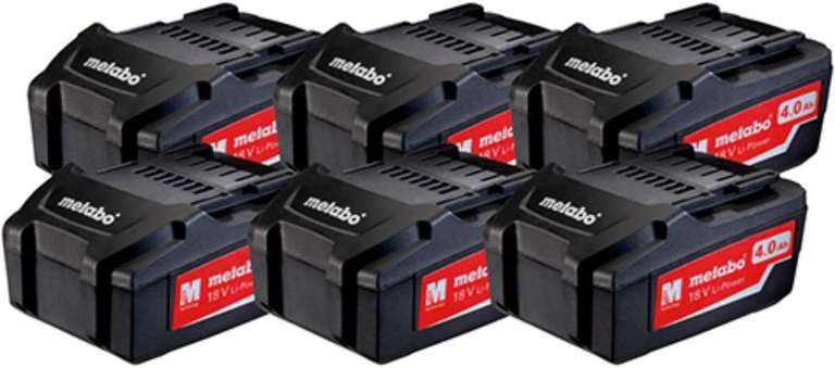 Zestaw 6 akumulatorów / baterii 18V Li-POWER do Metabo, Mafell, Steinel, Starmix | Amazon.pl