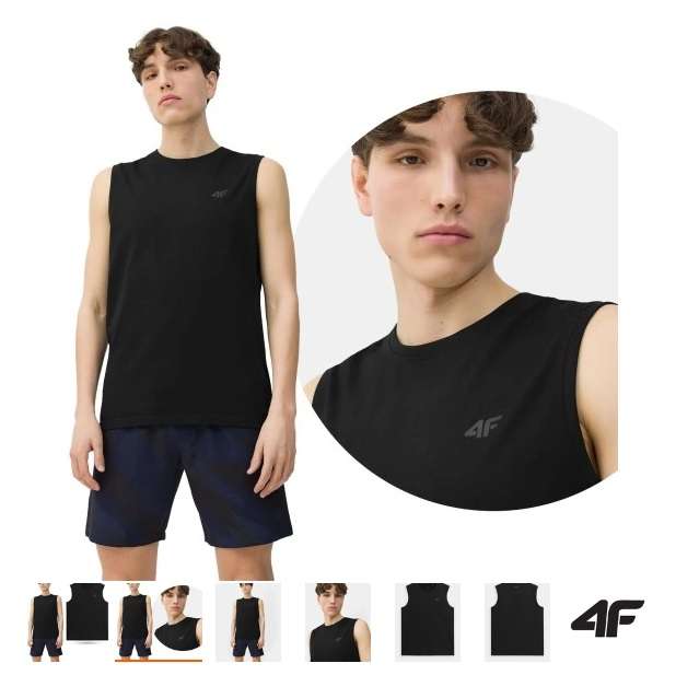 Koszulka męska 4F na ramiączkach bawełna za 19,90zł - oferta tylko na Allegro Days