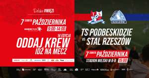 Oddaj krew w Gemini Park Bielsko Biała i odbierz bilet na ligowy mecz piłki nożnej: Podbeskidzie - Stal Rzeszów