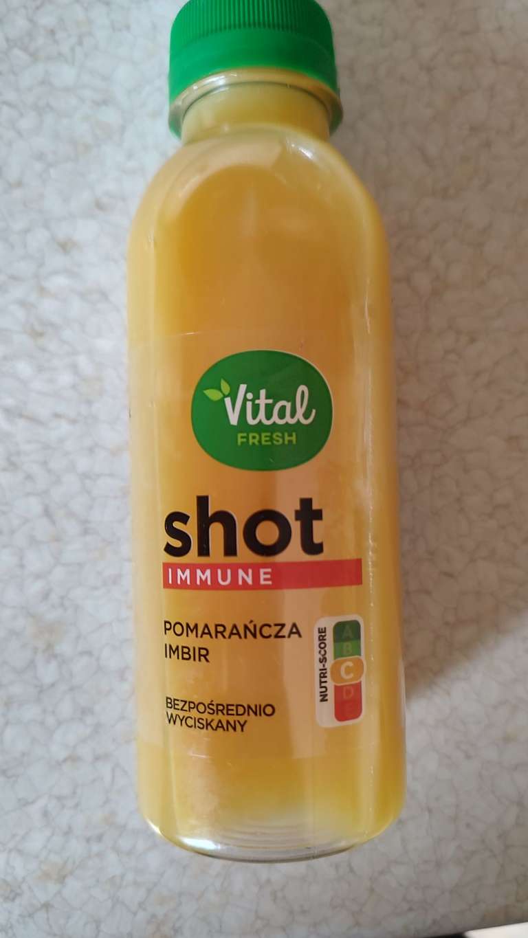 Biedronka Vital fresh shot immune - wszystkie soki vital fresh, drugi 40% taniej