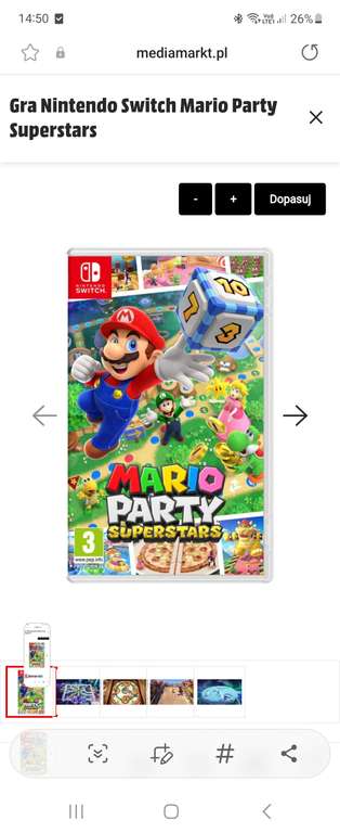 Gra nintendo switch Mario party superstars