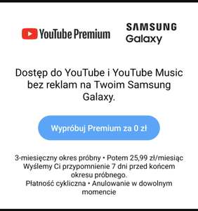 YouTube Premium - 3 miesiące próbne (dla nowych) - dla wybranych