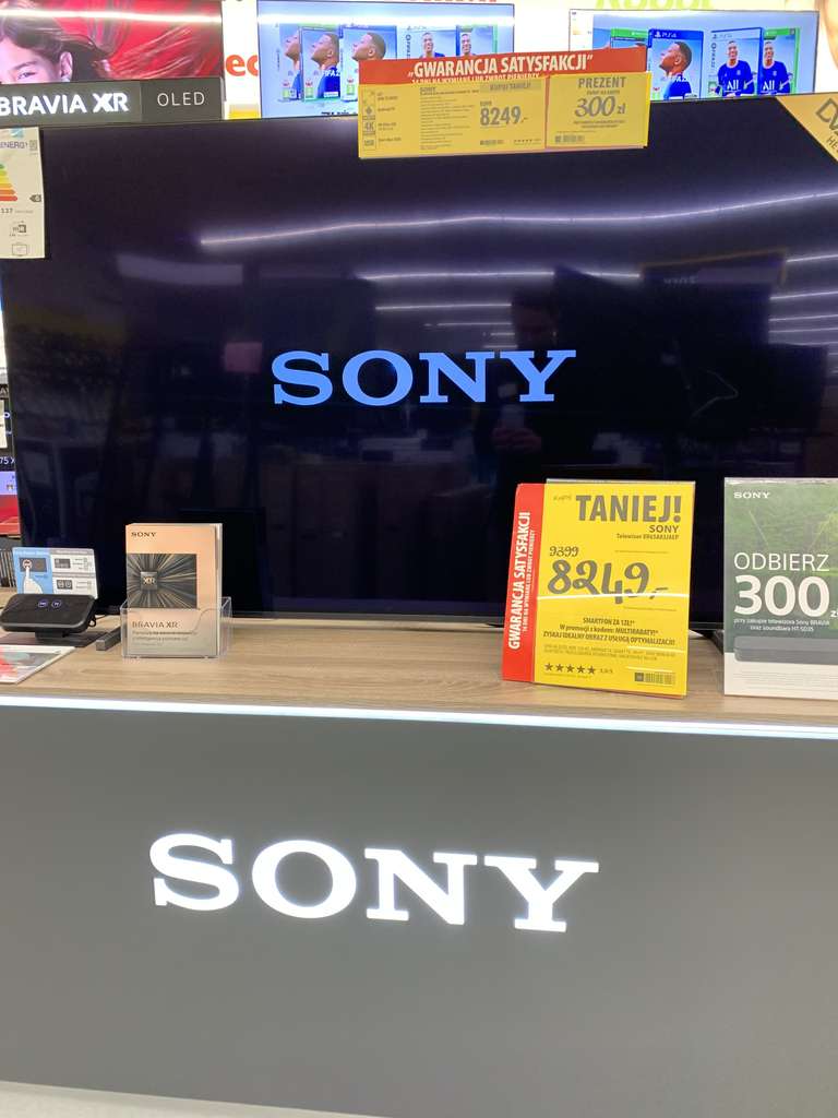 Telewizor Sony oled 65A83 + iPhone 11 w Media Expert