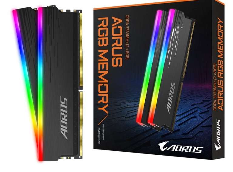 Pamięć Gigabyte AORUS RGB, DDR4, 16 GB, 3333MHz