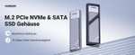 Obudowa UGREEN M.2 NVMe SATA SSD USB 3.2 Gen 2 10 Gbps Aluminium €19,99