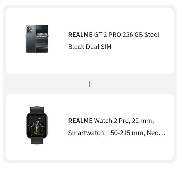 [DE] Smartfon Realme GT 2 PRO 12/256 + smartwatch Realme Watch 2 Pro 22mm gratis - 679€