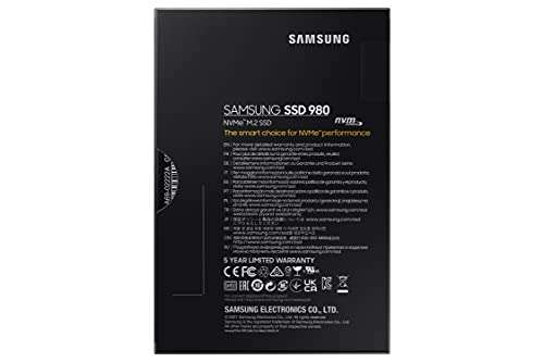 Dysk Samsung 980 M.2 NVMe SSD, (MZ-V8V1T0BW), 1 TB, PCIe 3.0, 3500 MB/s, zapis, 3000 MB/s | Amazon | 62€ +5,99€ dostawa
