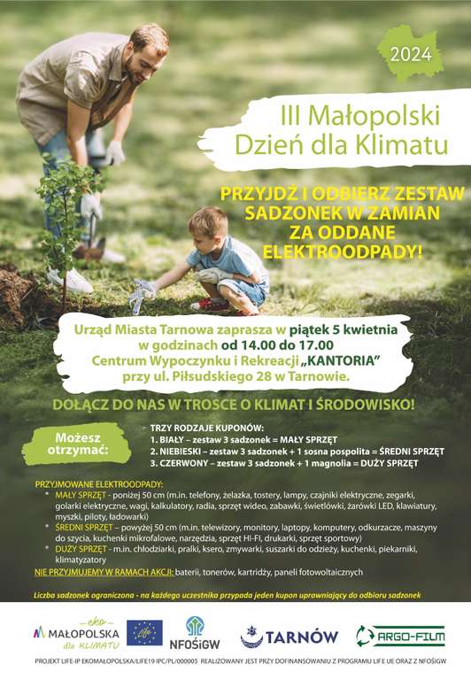 III Małopolski Dzień dla Klimatu w piątek w Tarnowie