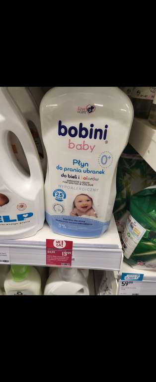 BOBINI Baby hypoalergiczny płyn do prania ubranek niemowlęcych i dziecięcych 1,8 l