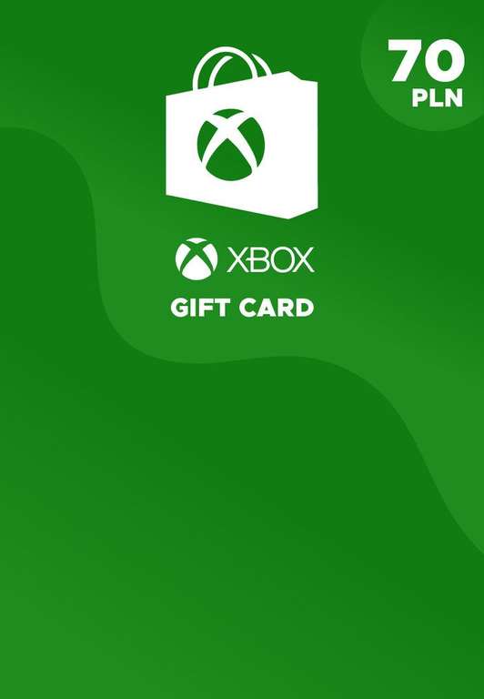 Eneba Xbox Gift Card 70 PLN (możliwe 55.22 zł, czytaj opis!)
