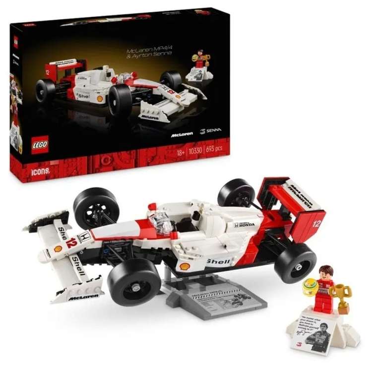 LEGO Icons McLaren MP4/4 i Ayrton Senna, 10330 @ Smyk