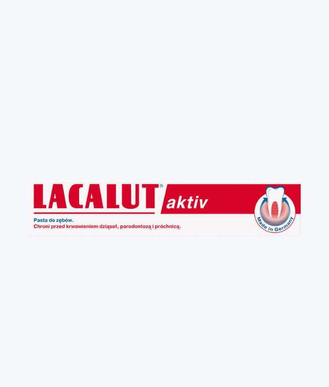 Pasta do zębów LACALUT Aktiv 75ml Rossmann (8,49zł za 2szt)