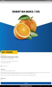 Pomarańcze deserowe 2,89 LIDL PLUS KUPON