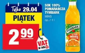 Spar@Sok 100% Pomarańcza- Tymbark@Spar
