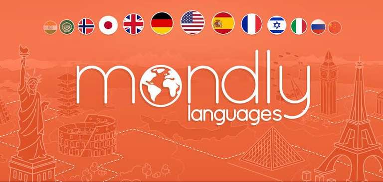 Mondly dożywotni dostęp do 41 języków za 124zl przez VPN(MondlyKids gratis)