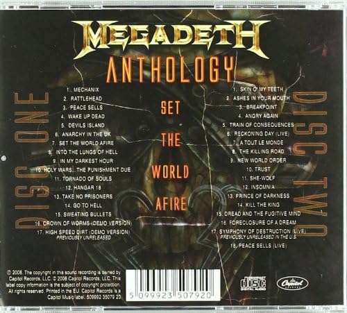 Megadeth - Anthology: Set The World Afire - 2 CD
