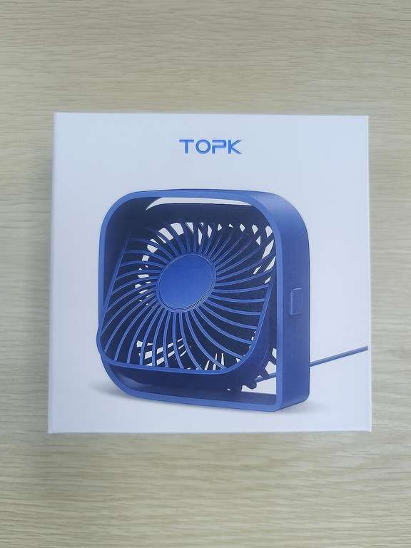 TOPK Mini wentylator biurkowy USB. Obrotowa głowica 360°