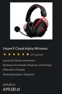 Słuchawki HyperX Cloud Alpha Wireless