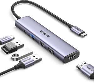 UGREEN USB C Hub z PD 100W, 4K HDMI, USB A 3.0