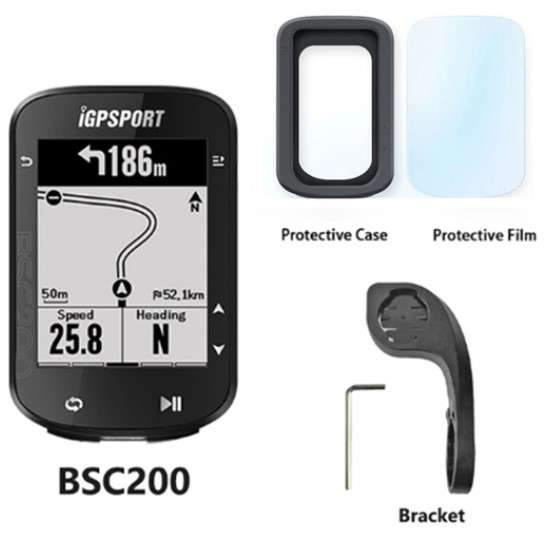 Licznik rowerowy z nawigacją IGPSport BSC200 + akcesoria