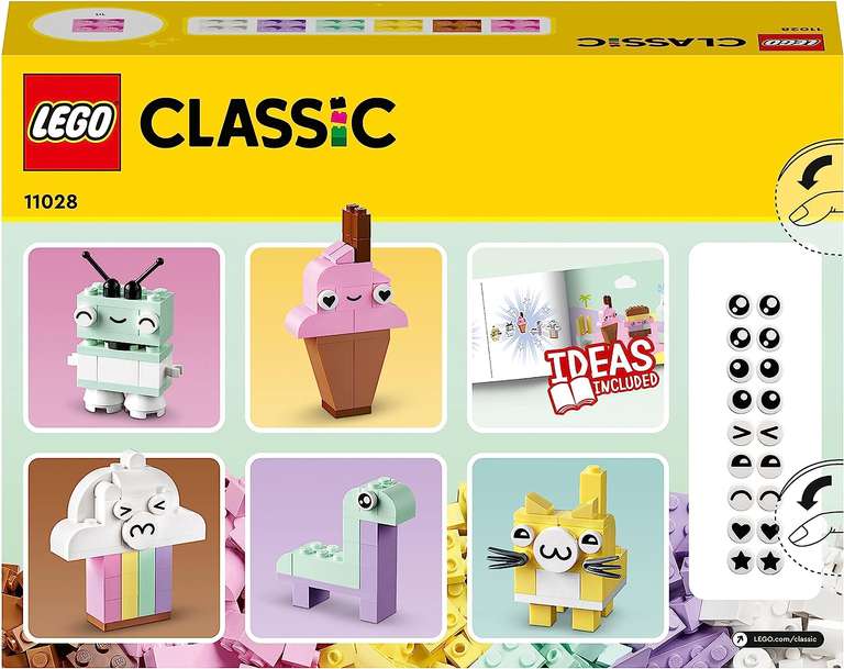 Klocki LEGO 11028 Classic - Kreatywna zabawa pastelowymi kolorami