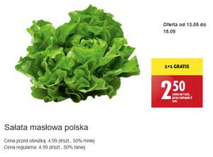 Polska sałata masłowa 1+1 gratis @Biedronka