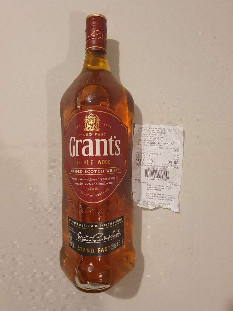 Whisky Grant's Triple Wood 1,5 l - 84,99zł - Kaufland