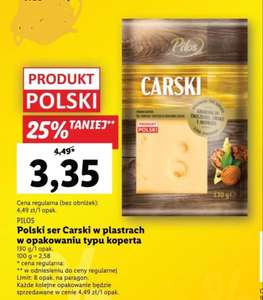 Polski ser Carski 130g (25,80zł/kg)