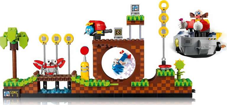 LEGO Ideas 21331 (1125 elementów) Sonic the Hedgehog Strefa Zielonego Wzgórza @Smyk