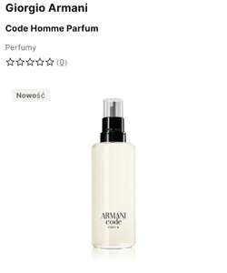 Giorgio Armani Code Homme Parfum 150ml refil