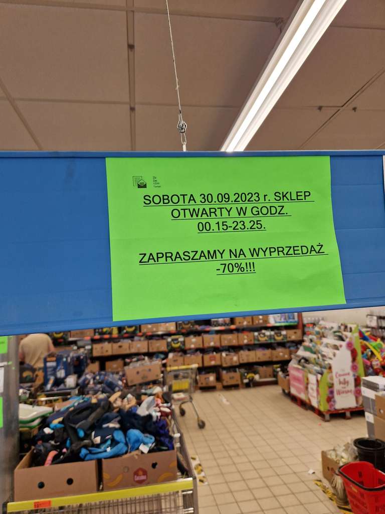 Biedronka outlet -70% Nowa Wola, pod Warszawą.