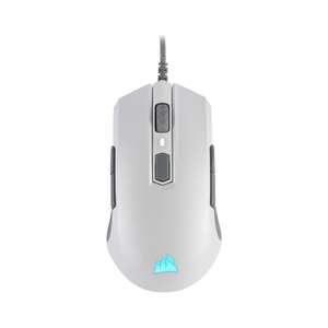 Mysz gamingowa CORSAIR M55 RGB Pro Ambidextrous Multi-Grip Biała 12400 DPI