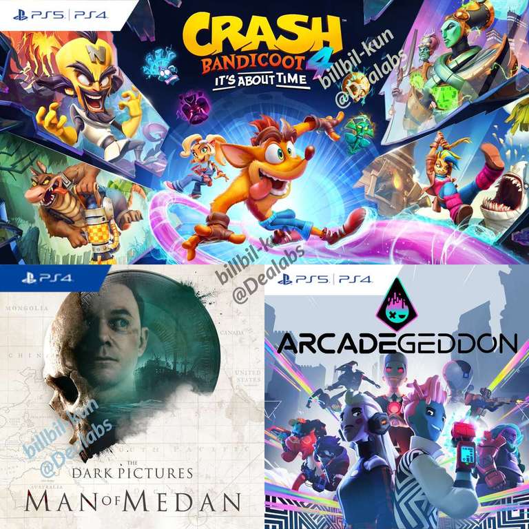 PlayStation Plus lipiec PS4 PS5 - Crash Bandicoot 4: It’s About Time, The Dark Pictures Man Of Medan i Arcadegeddon