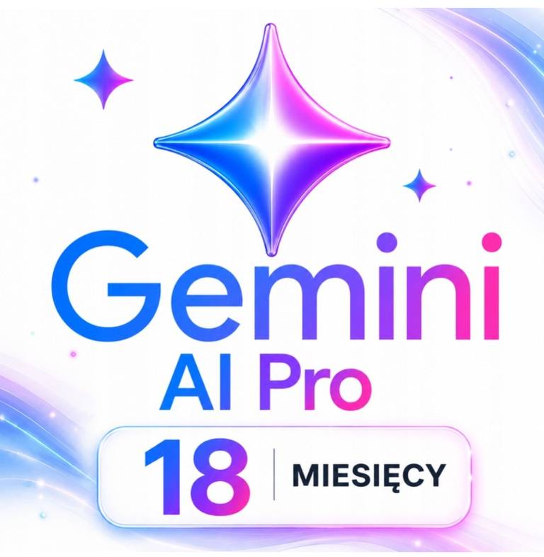Google Gemini AI Pro - 5 TB chmura - 18 miesięcy - link aktywacyjny