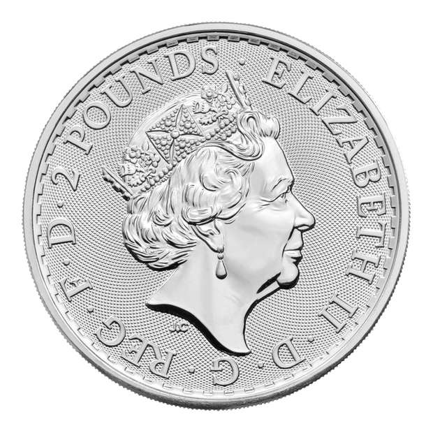 Srebrna moneta Britannia - Queen Elizabeth II 1 uncja Srebra 2023