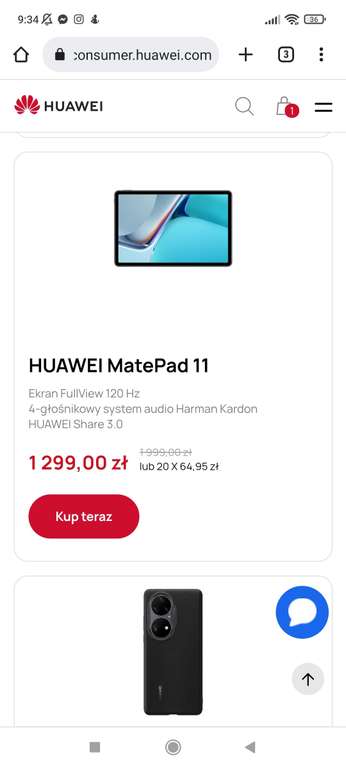 HUAWEI MatePad 11 (możliwe 50 zł mniej z kodem z newslettera)