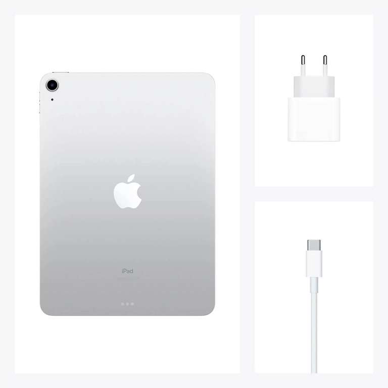 APPLE IPAD AIR 4 GEN. 10,9 64GB WI-FI SREBRNY (SILVER) - Apple Certified Pre-Owned