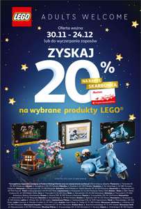 Zwrot 20% wartości zestawu LEGO na kartę Skarbonka - Auchan