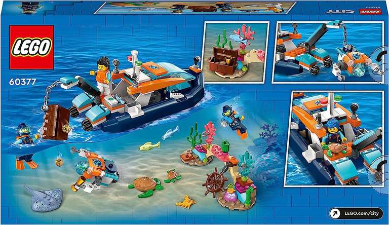 Lego 60377 City Łódź do nurkowania badaczy oceanu