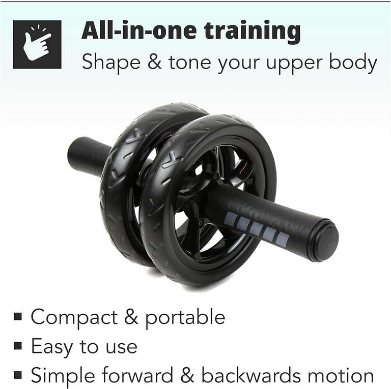 H&S Roller do treningu mięśni brzucha AB Wheel + mata pod kolana