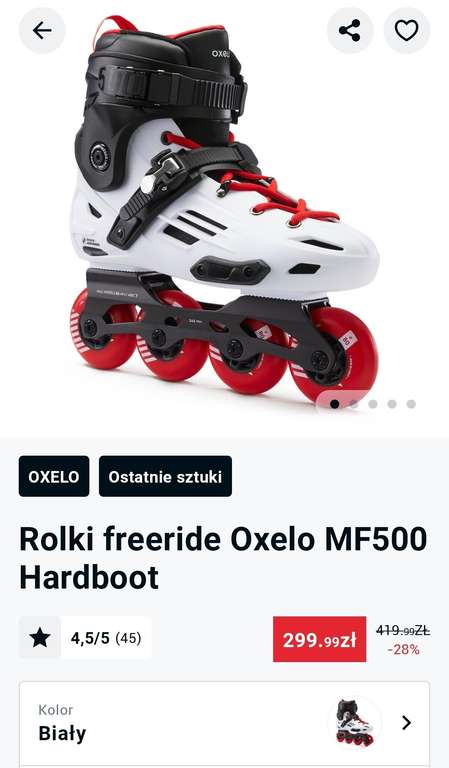 Rolki freeride Oxelo MF500 Hardboot