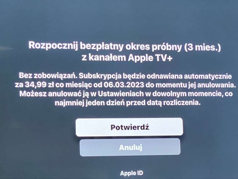 Apple TV - 3 miesiące za 0 zł z telewizorem Samsung