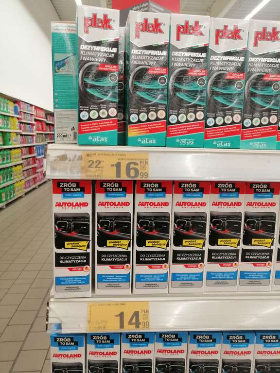 Plak dezynfekcja klimatyzacji Auchan Gdańsk Kołobrzeska